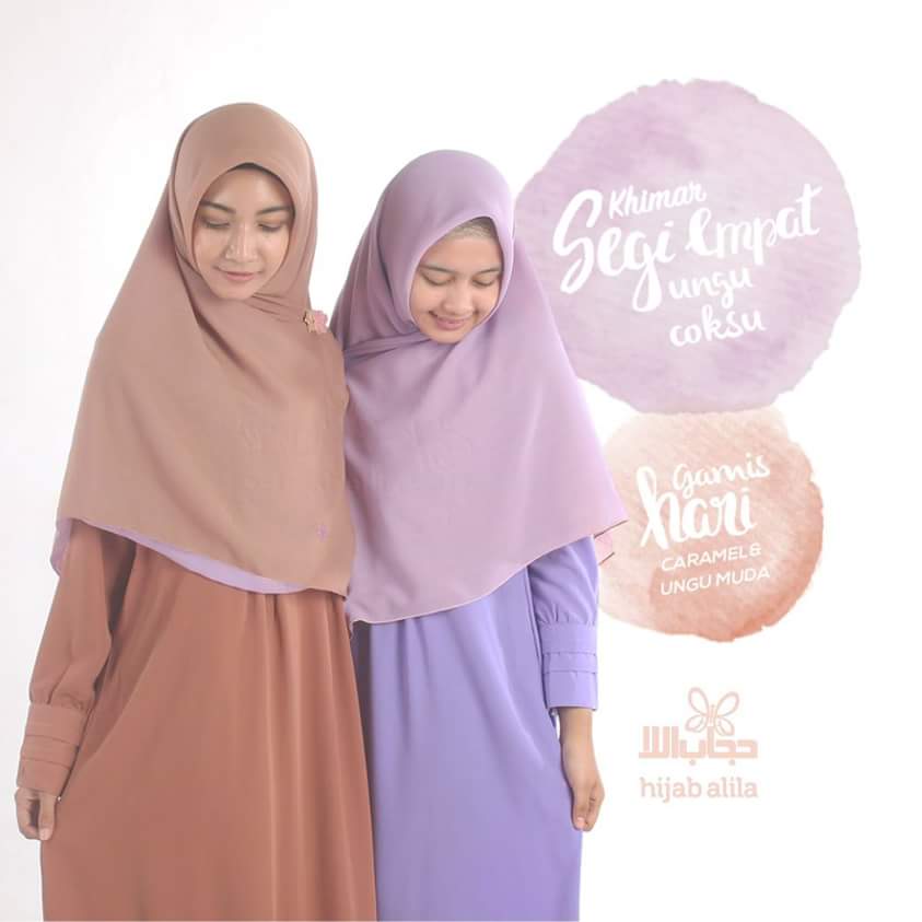 KHIMAR SEGI EMPAT HIJAB ALILA - Hijab Alila Online Shop